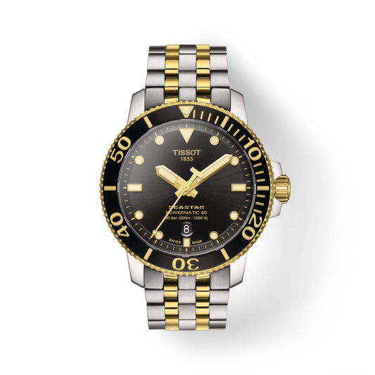 Tissot  43mmSeastar 1000 Powermatic 80 Two-Tone Watch