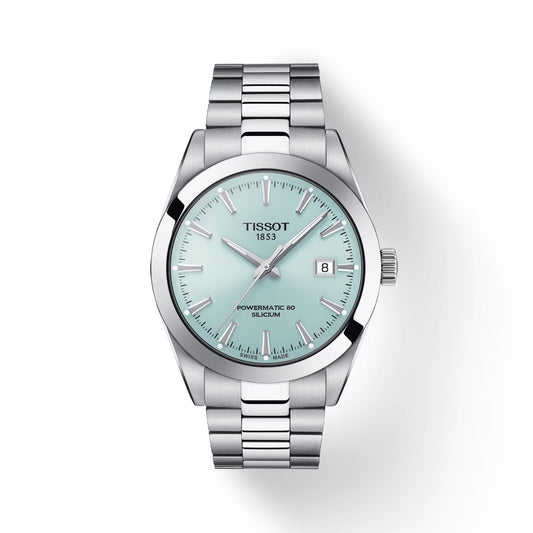 Tissot Gentleman Powermatic 80 Silicium 40mm Automatic - Ice Blue Dial