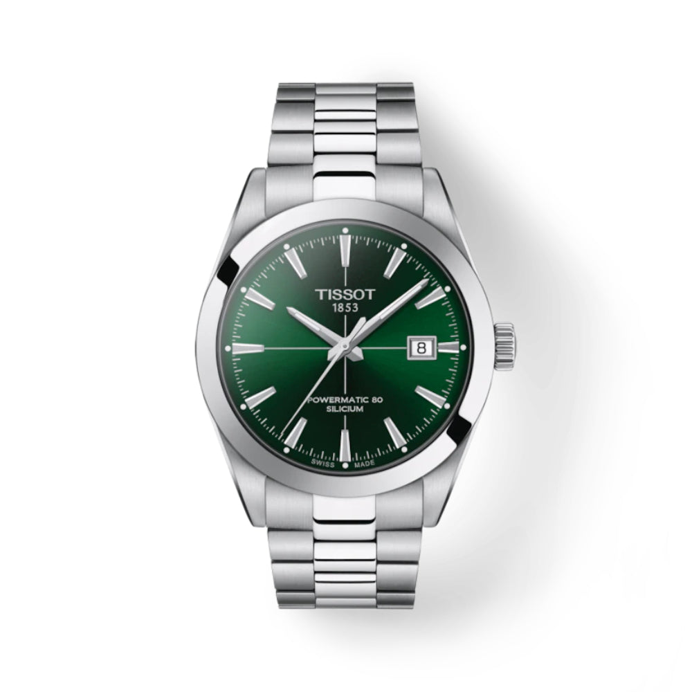 Tissot Gentleman Powermatic 80 Silicium Watch - Green Dial