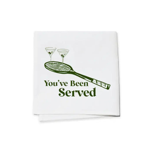 Toss Designs Cocktail Napkins- You've Been Served Tennis (Set of 4)