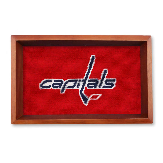 Smathers and Branson Washington Capitals Valet Tray (Red and Chestnut Wood)