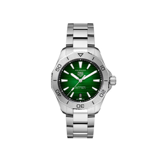 Tag Heuer Aquaracer Professional Automatic 200 Diver 40mm Steel Bracelet, Green Dial