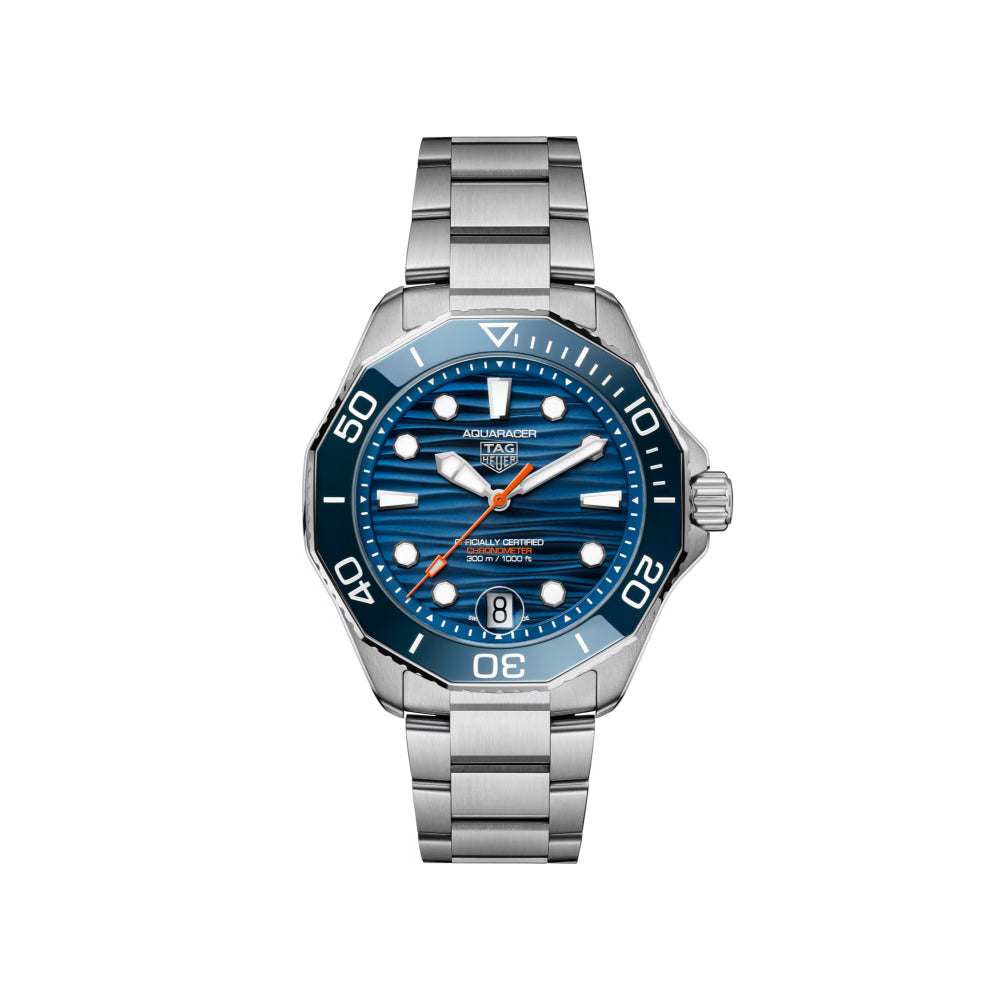 Tag Heuer 42mm Aquaracer Automatic Watch - Blue Dial & Bezel