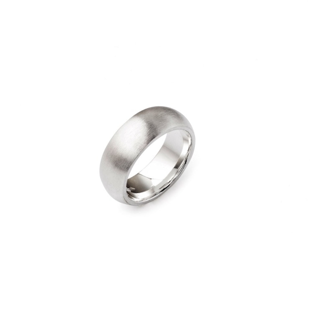 Sterling Silver 8mm Matte Finish Band