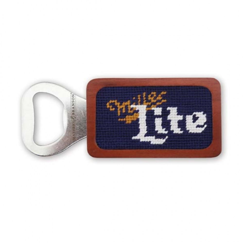 Smathers & Branson Miller Lite Needlepoint Bottle Opener