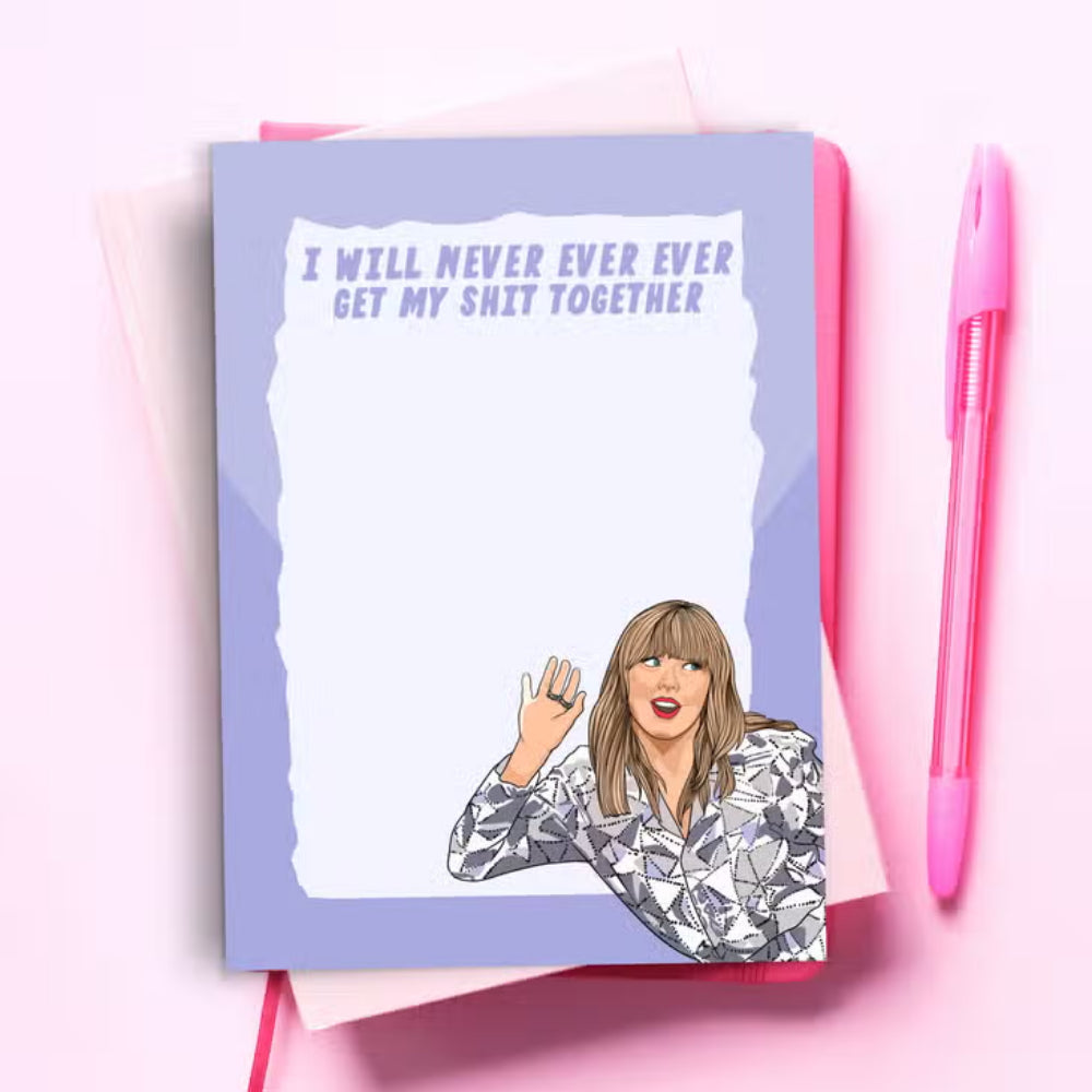 Taylor Swift Never Ever Funny Notepad-Pop Culture Pad