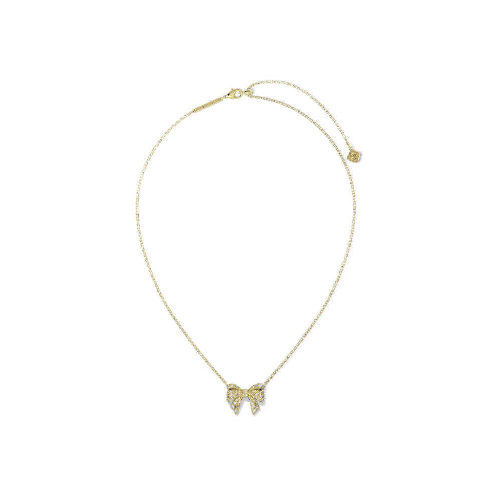 Kendra Scott Krista Bow Short Pendant Necklace