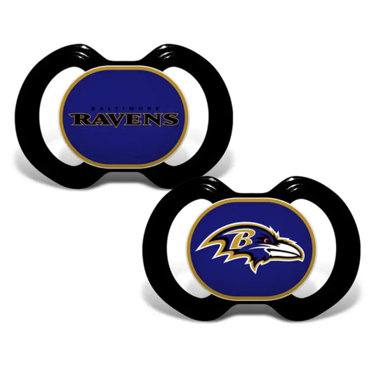 Masterpieces Puzzles Baltimore Ravens Pacifier 2-Pack