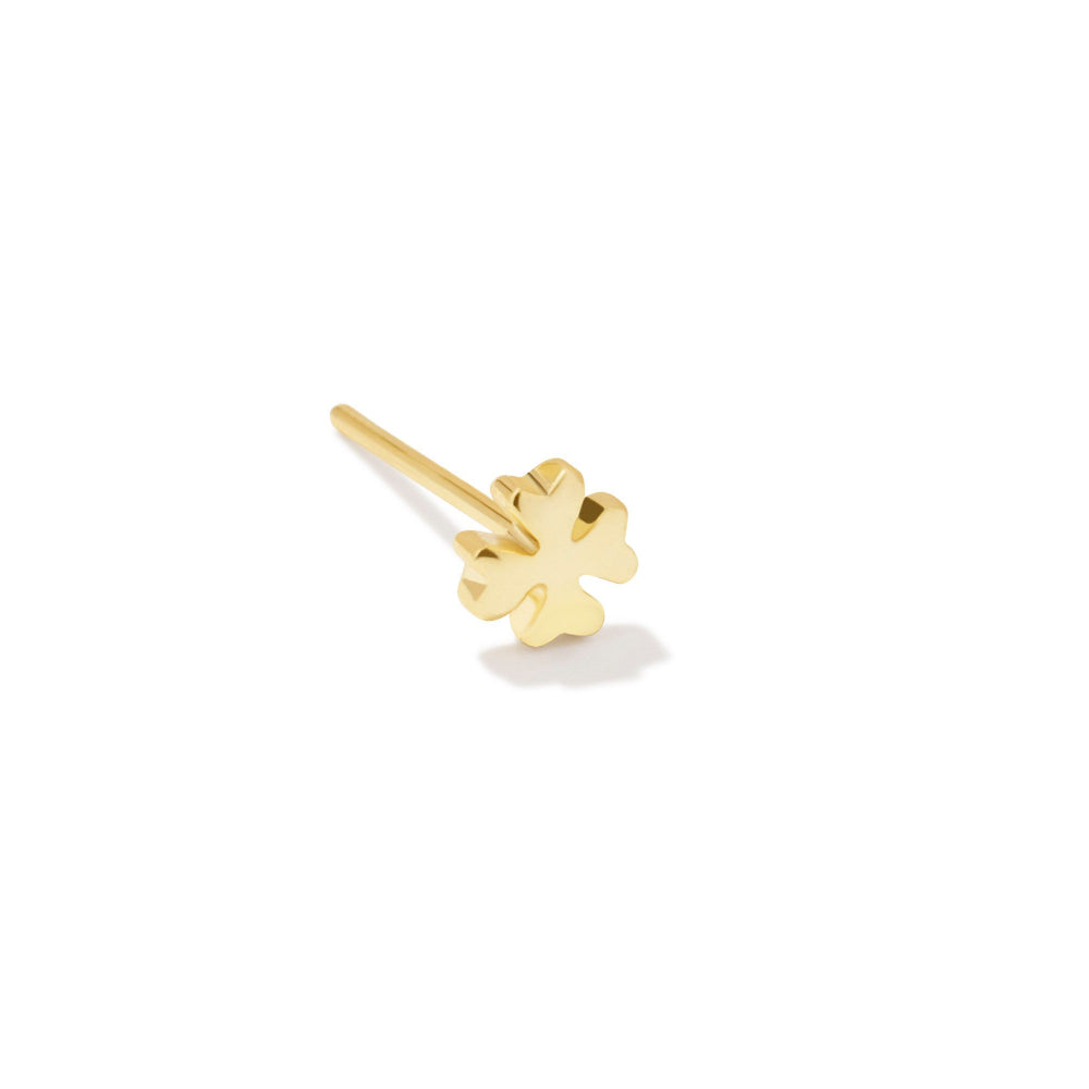 Kendra Scott Clover Single Stud Earring - Gold Tone