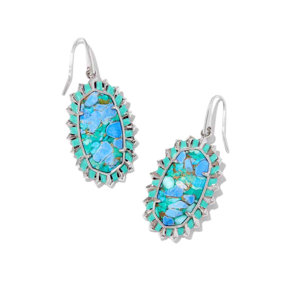 Kendra Scott Dani Color Burst Frame Drop Earrings