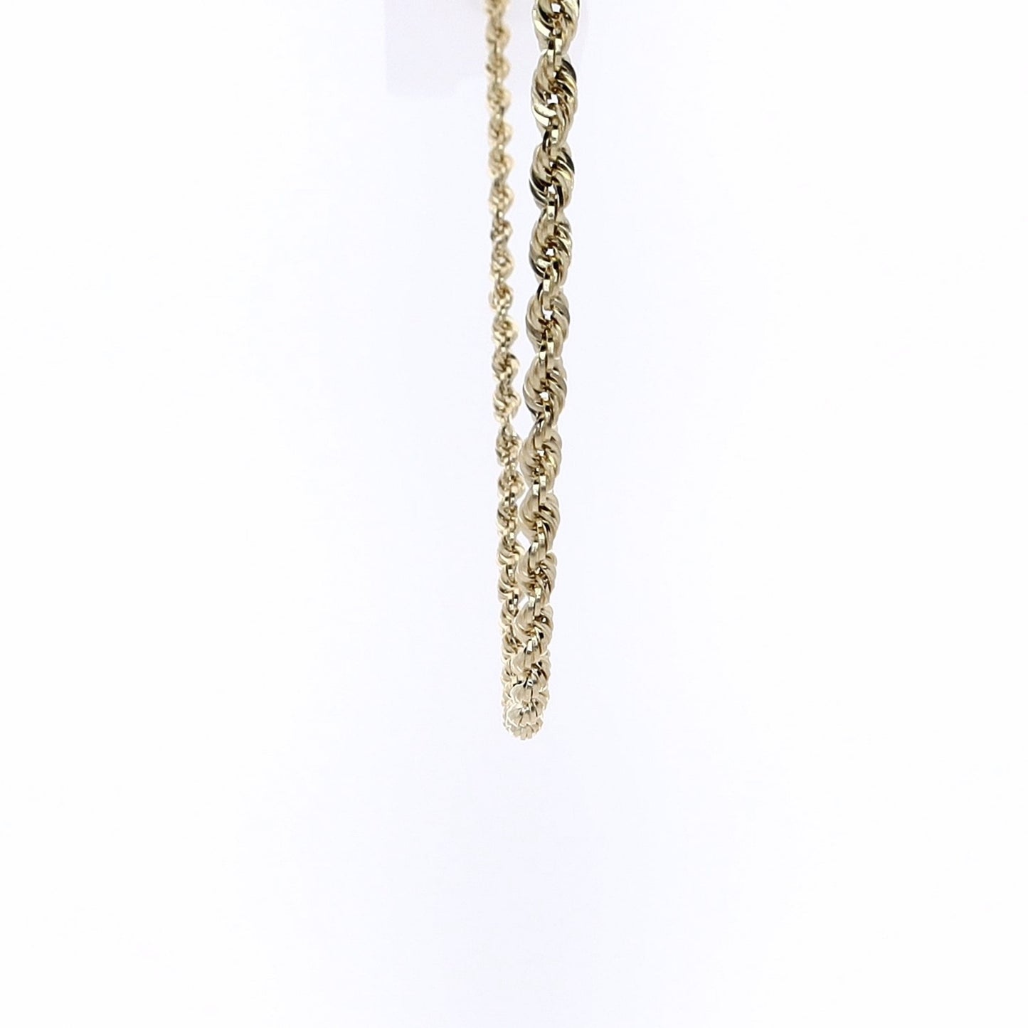 Estate 14 Karat Yellow Gold Rope Chain Necklace