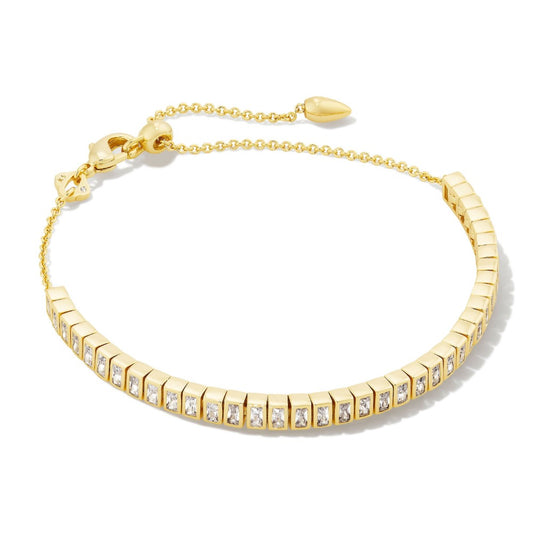 Kendra Scott Gracie Tennis Chain Bracelet-White CZ