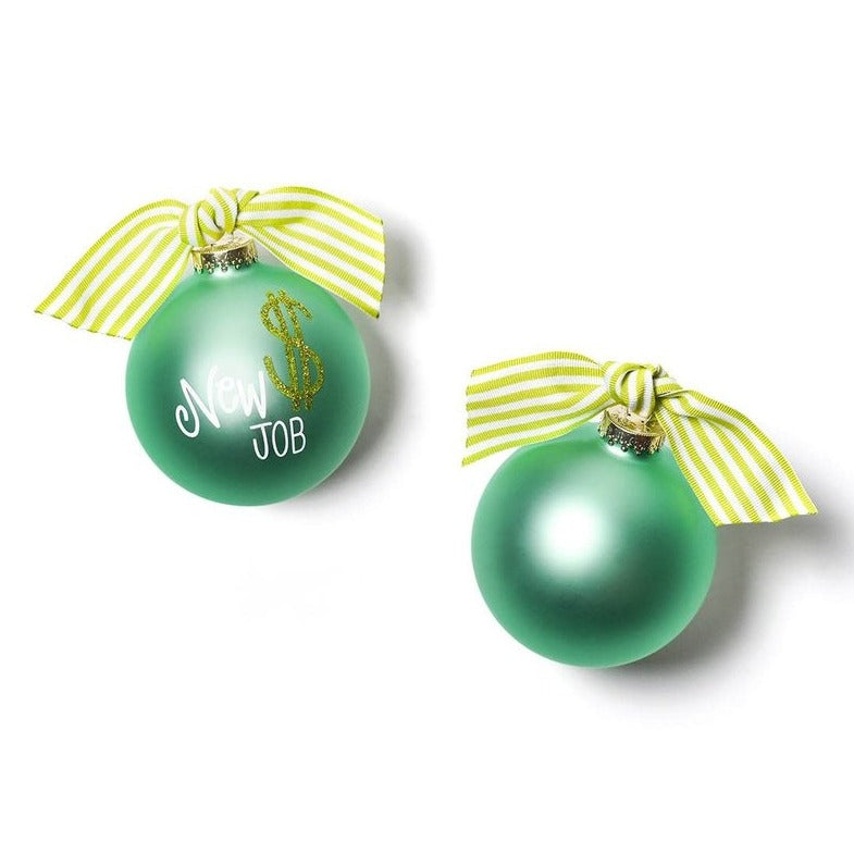 Coton Colors New Job Glass Ornament