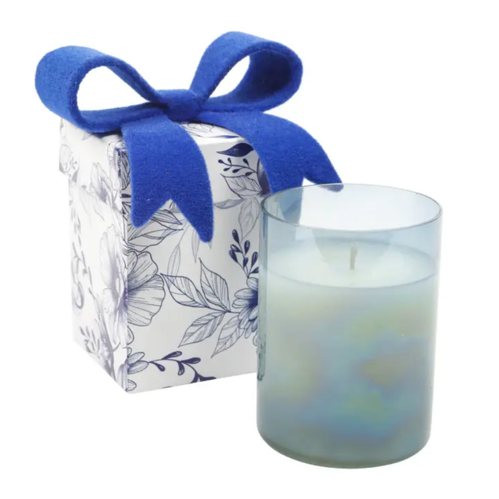 Lux Fragrances Blue Hydrangea Flower Box Candle