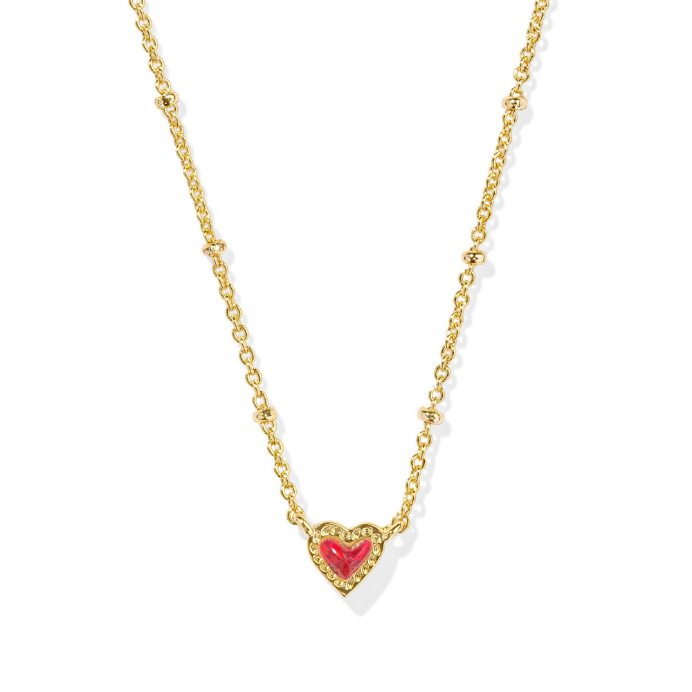 Kendra Scott Mini Ari Heart Satellite Short Pendant Necklace