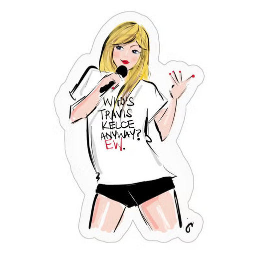 Taylor Swift Who's Travis Sticker