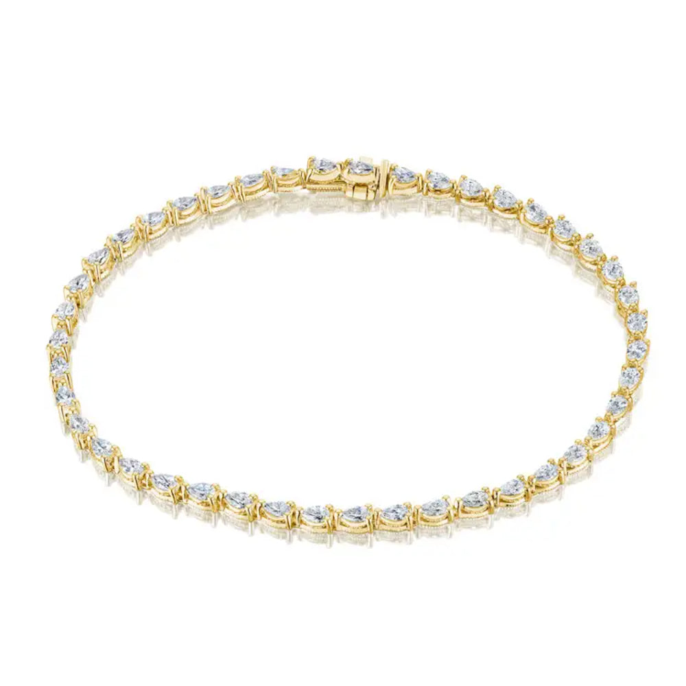 Tacori Stilla Pear Diamond Tennis Bracelet in 18k Gold