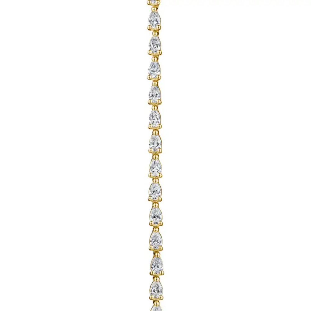 Tacori Stilla Pear Diamond Tennis Bracelet in 18k Gold