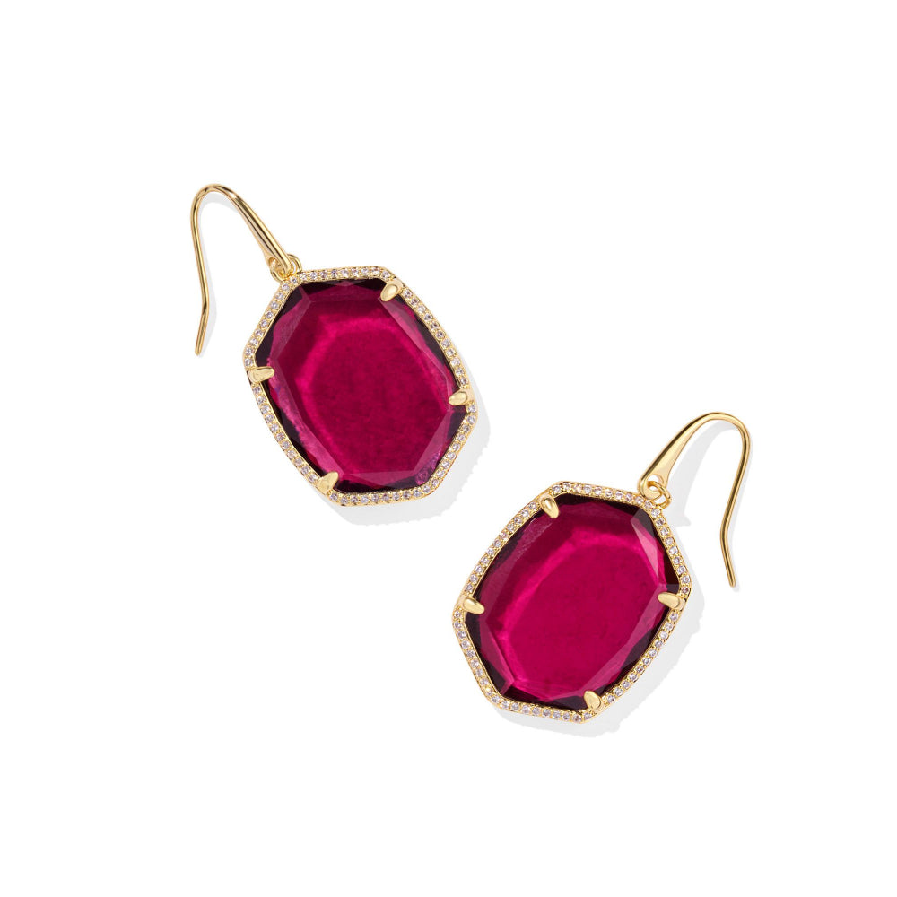 Kendra Scott Daphne Pave Frame Drop Earrings