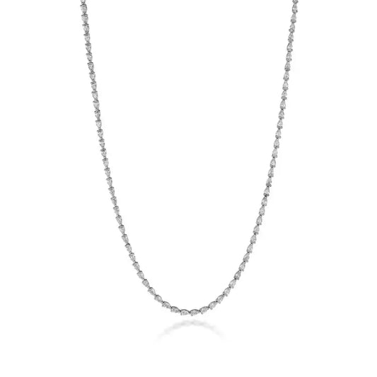 Tacori Stilla Pear Diamond Tennis Necklace in 18k Gold