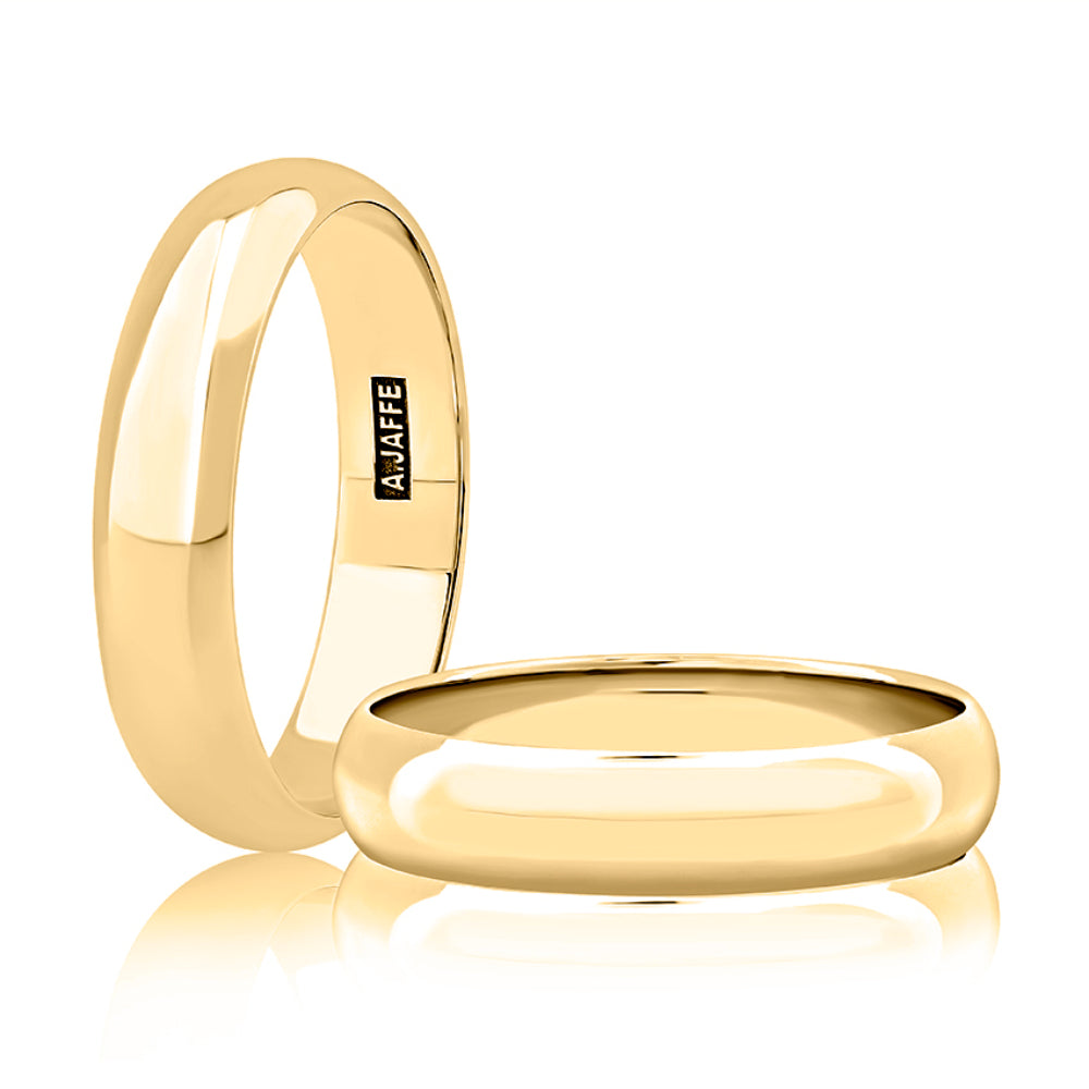 A. Jaffe 5mm Dome Shaped Polished Men's Wedding Band