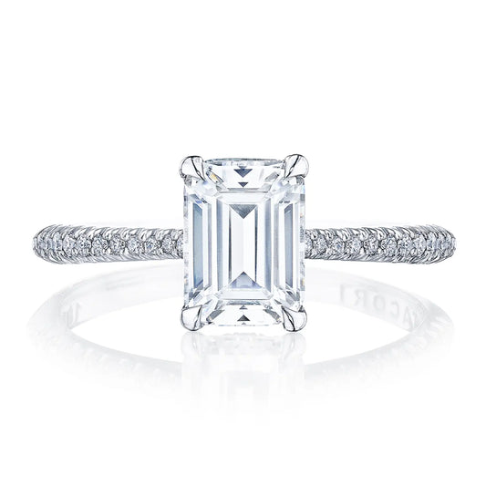 Tacori Founder's Collection Emerald Solitaire Engagement Ring