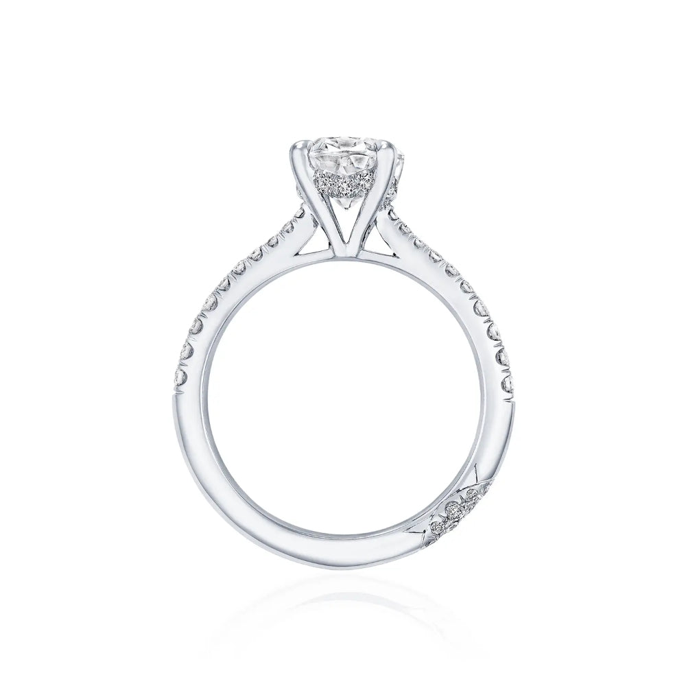 Tacori Platinum Semi Founder's Collection RoyalT Oval Solitaire Engagement Ring