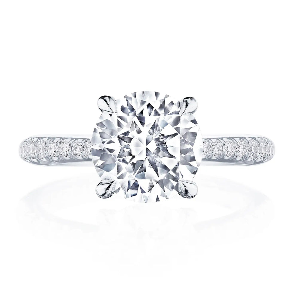 Tacori Platinum Founder's Collection RoyalT Round Solitaire Engagement Ring