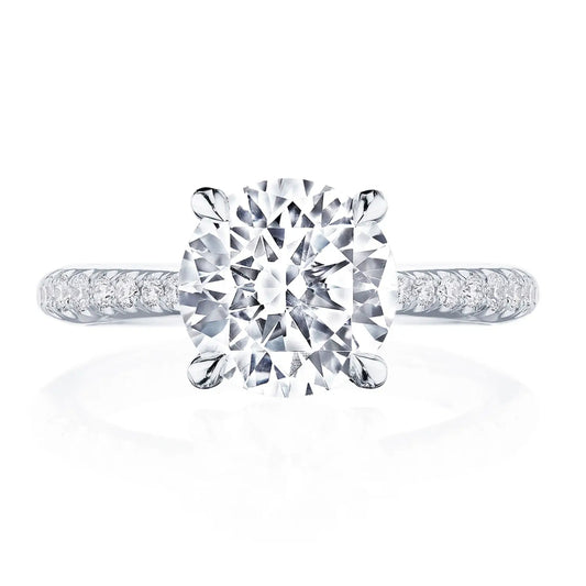 Tacori Platinum Founder's Collection RoyalT Round Solitaire Engagement Ring