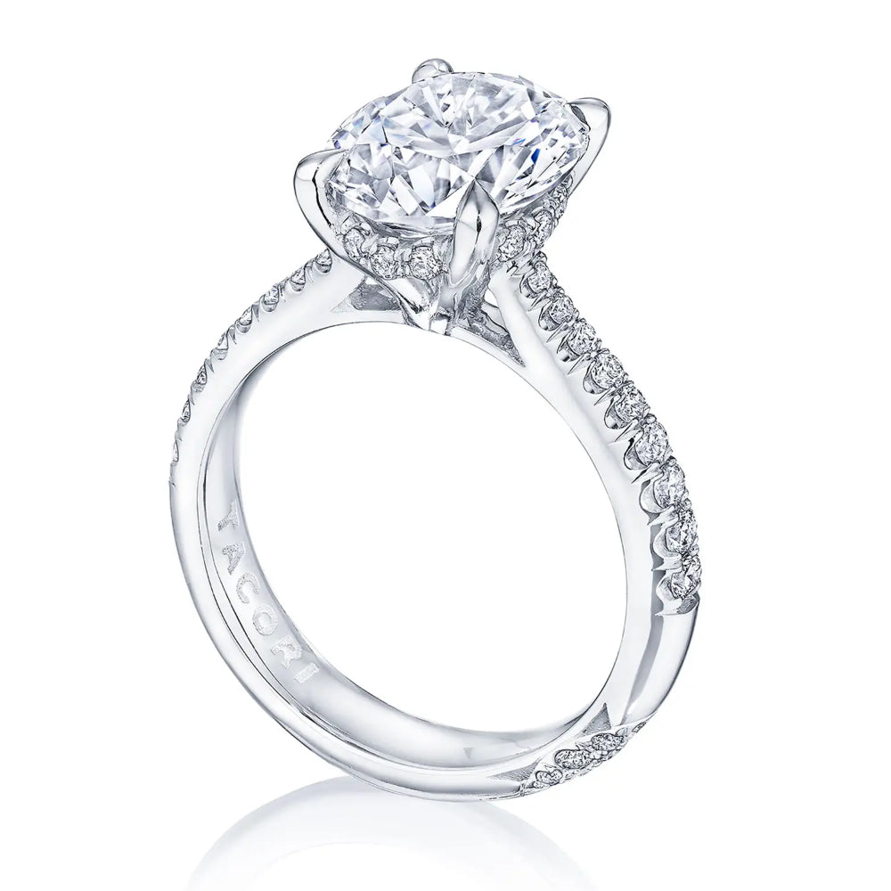 Tacori Platinum Founder's Collection RoyalT Round Solitaire Engagement Ring