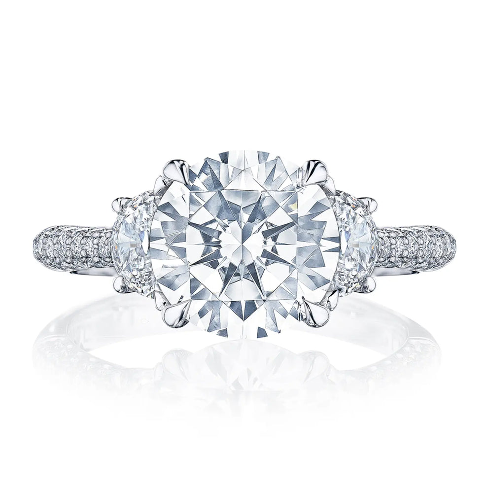 Tacori Founders Collection Royalt Round 3 Stone Engagment Ring Smyth Jewelers 2820