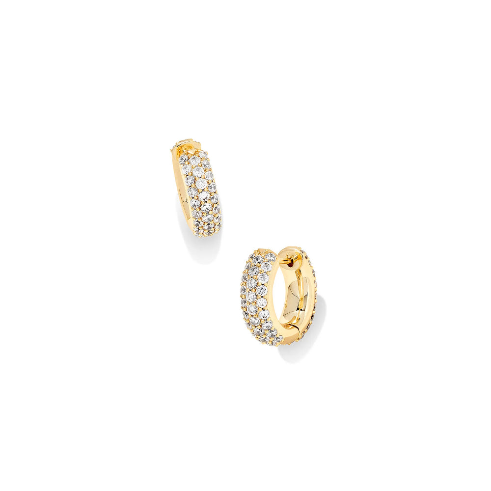 Kendra Scott Mikki Pave Huggie Earrings