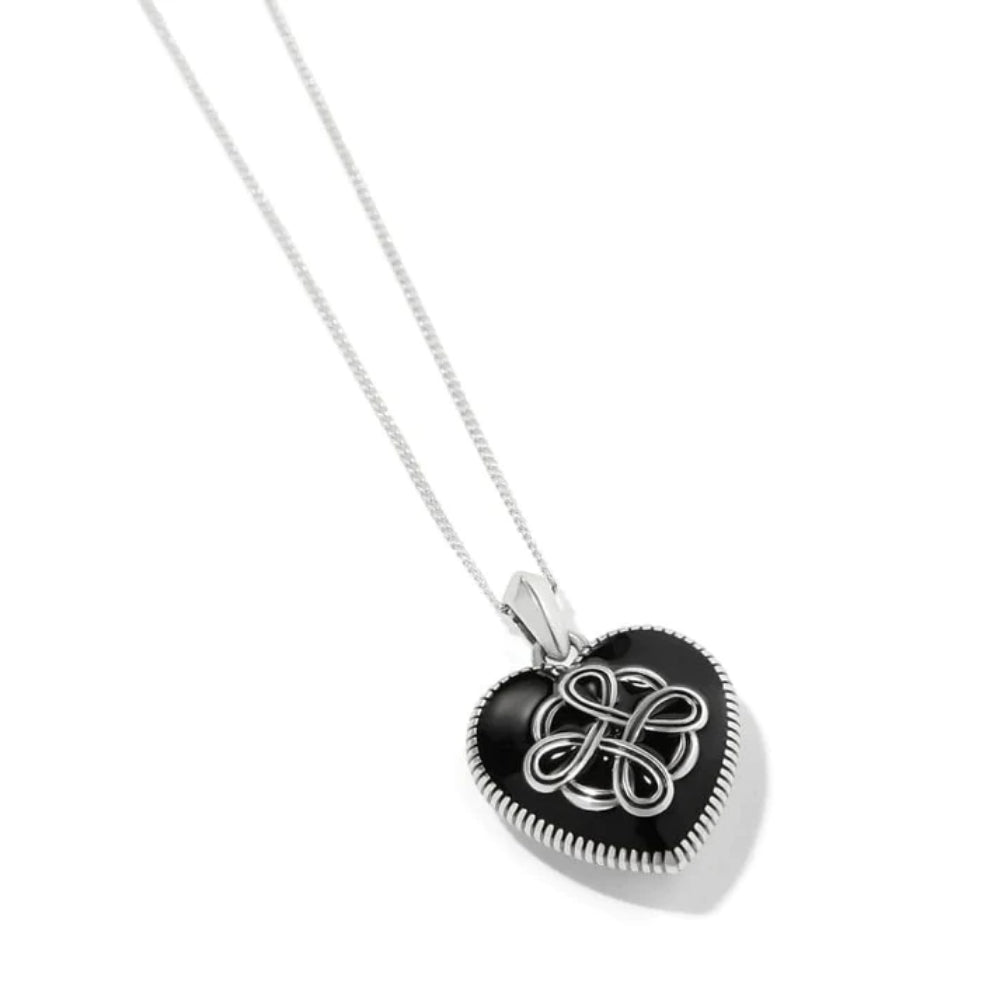 Reversible Clover Necklace (Black/White)