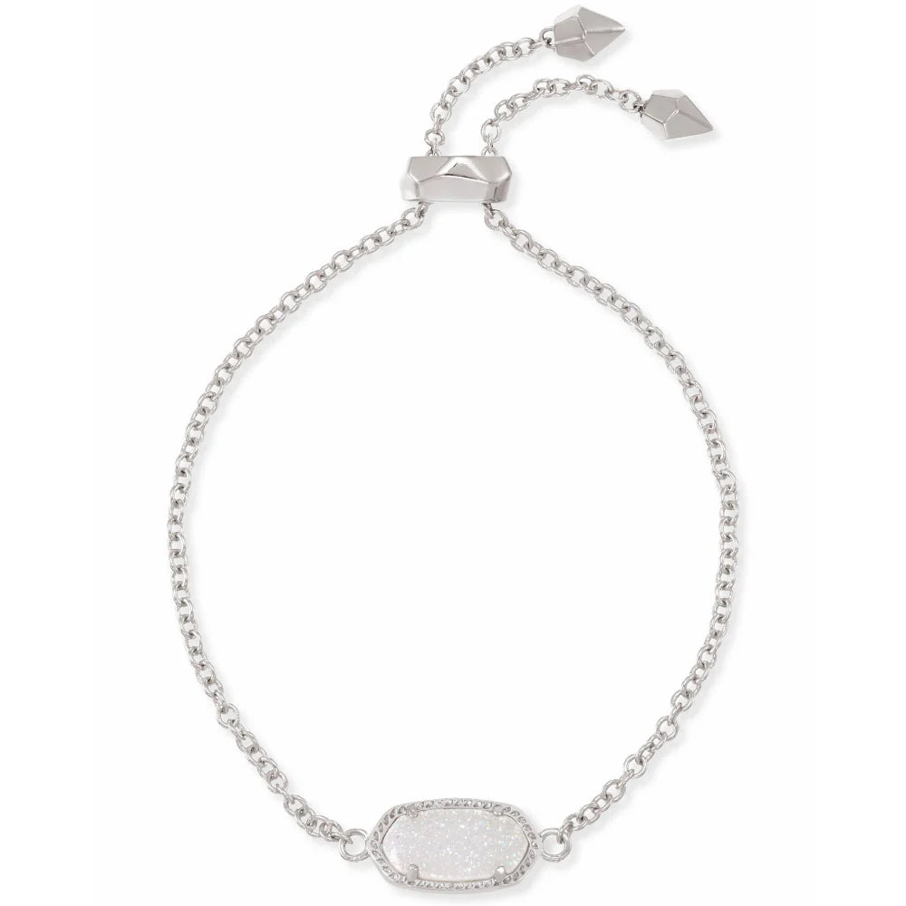 Kendra Scott Elaina Adjustable Chain Bracelet in Iridescent Drusy