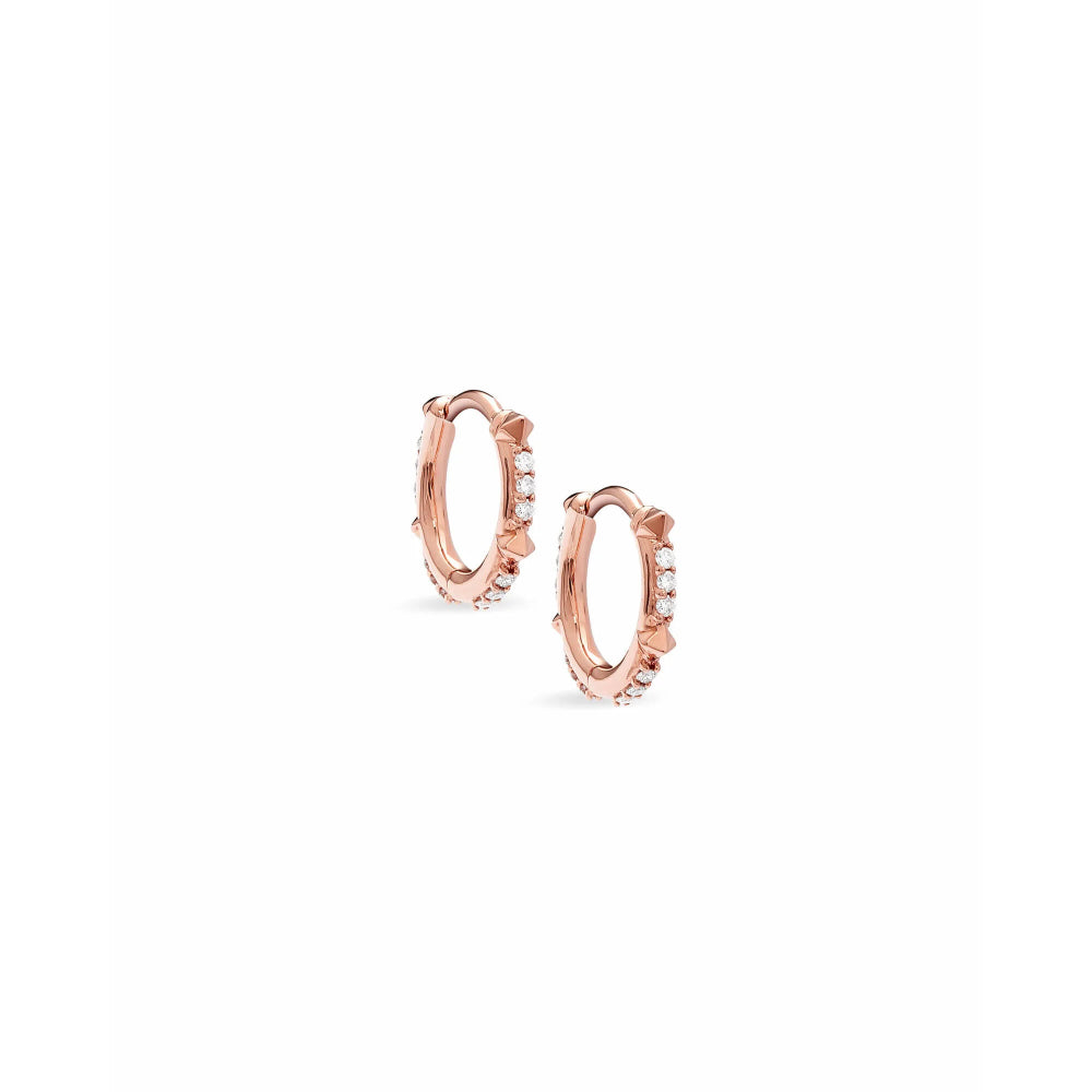 Kendra Scott Jett 14K Gold Earrings in White Diamond 14K Rose Gold