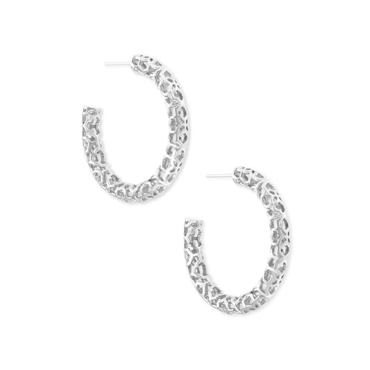 Kendra Scott Maggie Small Hoop Earrings in Filigree