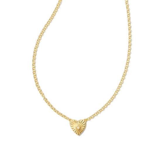 Kendra Scott Maia Heartburst Pendant Necklace in 18k Gold Vermeil