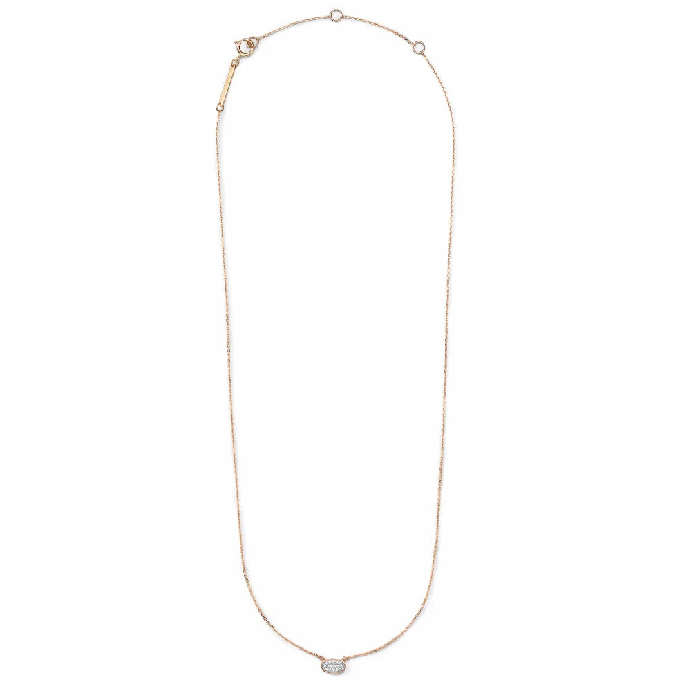 Kendra Scott Marisa 14k Gold Pendant Necklace in White Diamond Smyth Jewelers