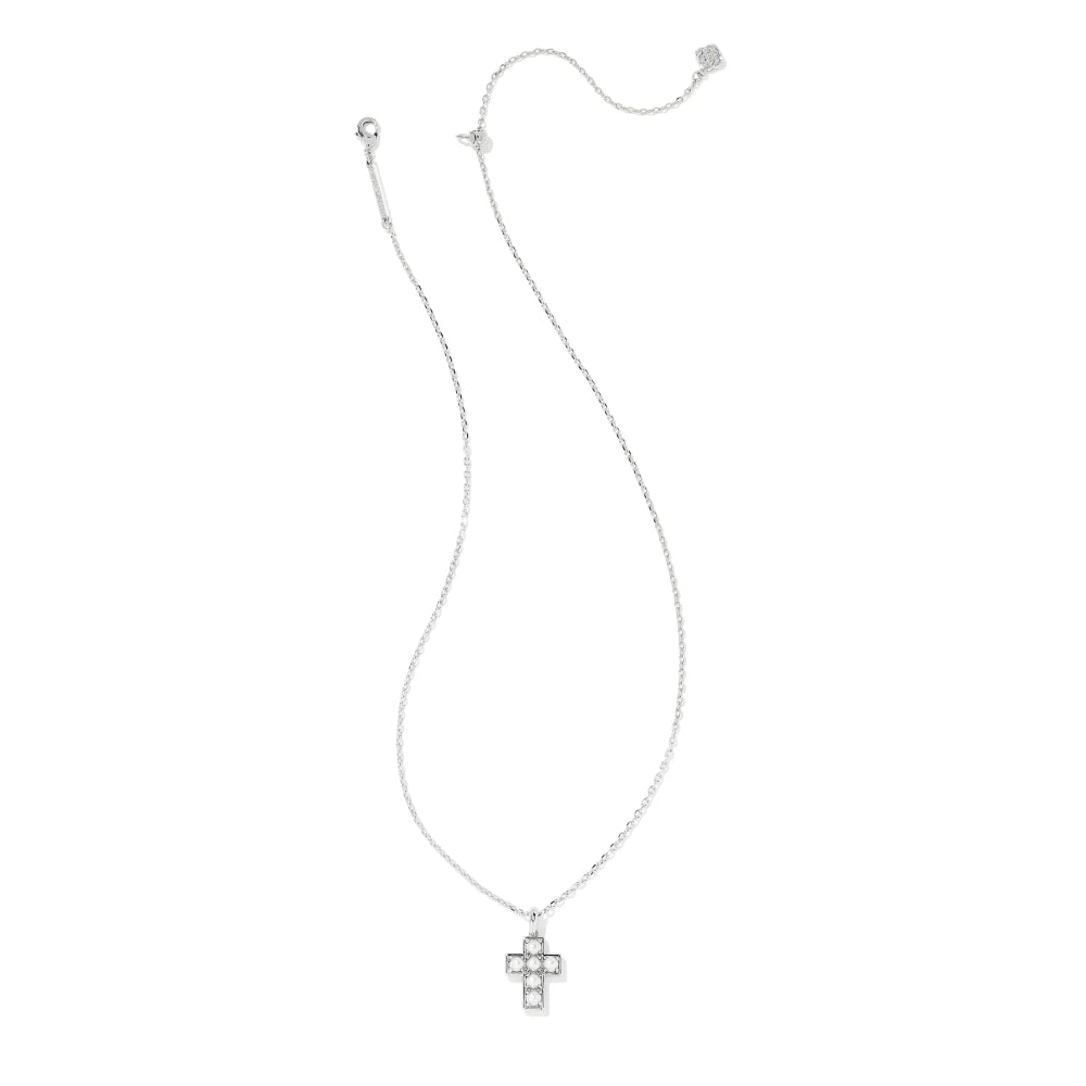 Kendra Scott Pearl Cross Short Pendant Necklace