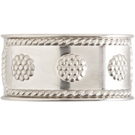 Juliska Berry & Thread Metal Napkin Ring-Bright Satin