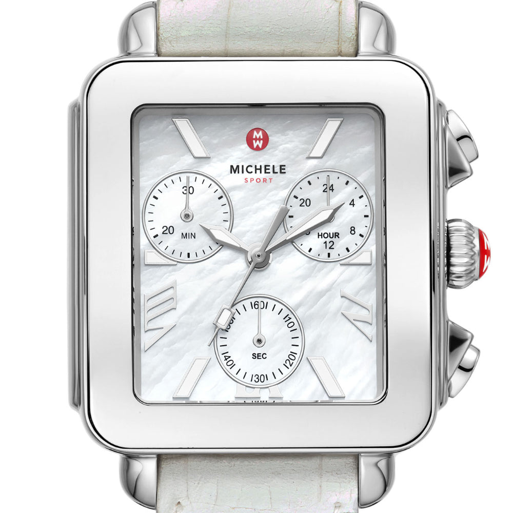 Michele deco shop sport watch white