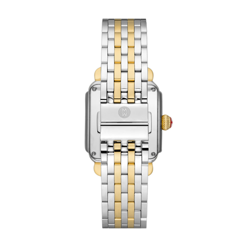 Michele Deco Madison Two-Tone 18k Gold-Plated Diamond Watch