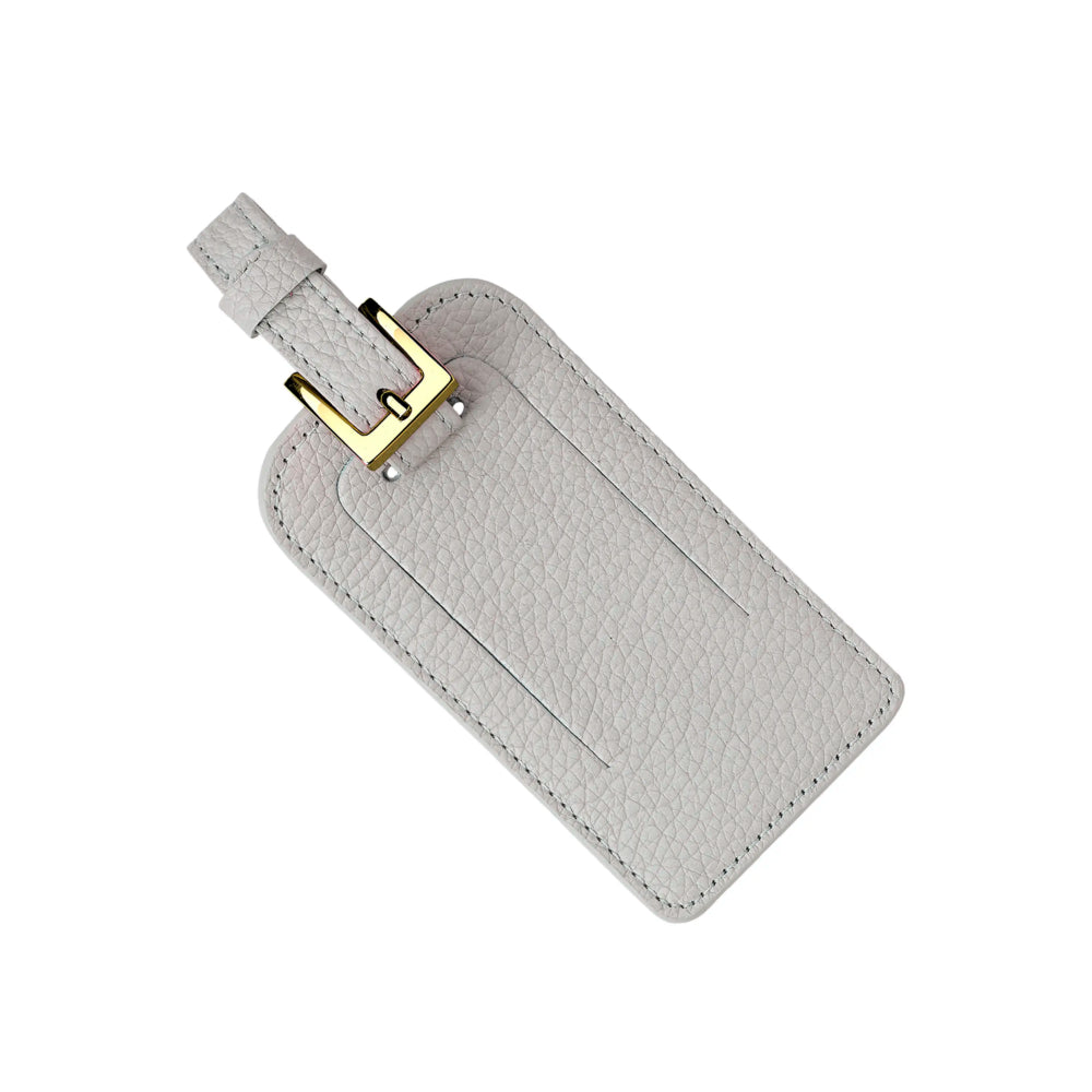 Leather Luggage Tag with Buckle