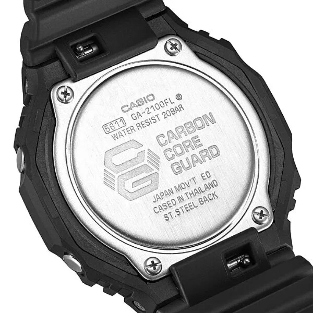 G-Shock Analog-Digital 2100 Series Resin Watch with Vivid Blue Dial