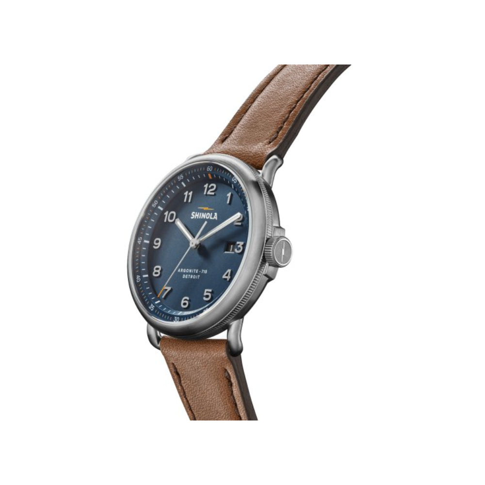 Shinola Canfield Model C56 43mm , Blue Dial