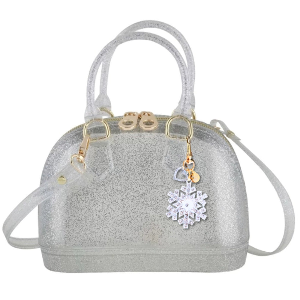 Carrying Kind Cate Snowflake Princess Edition Handbag- Silver Sparkle