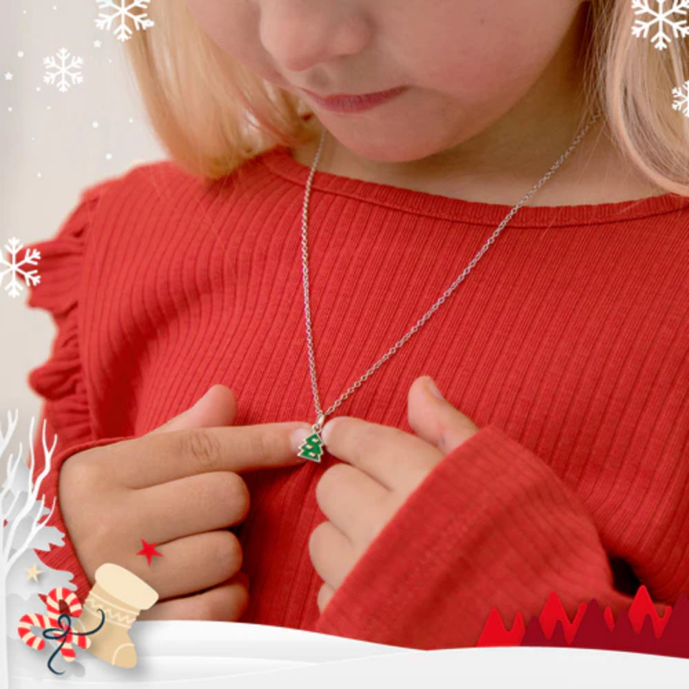 Christmas charm necklace clearance