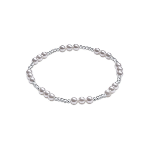 enewton Classic Joy Pattern Sterling 4mm Bead Bracelet - Pearl – Smyth ...