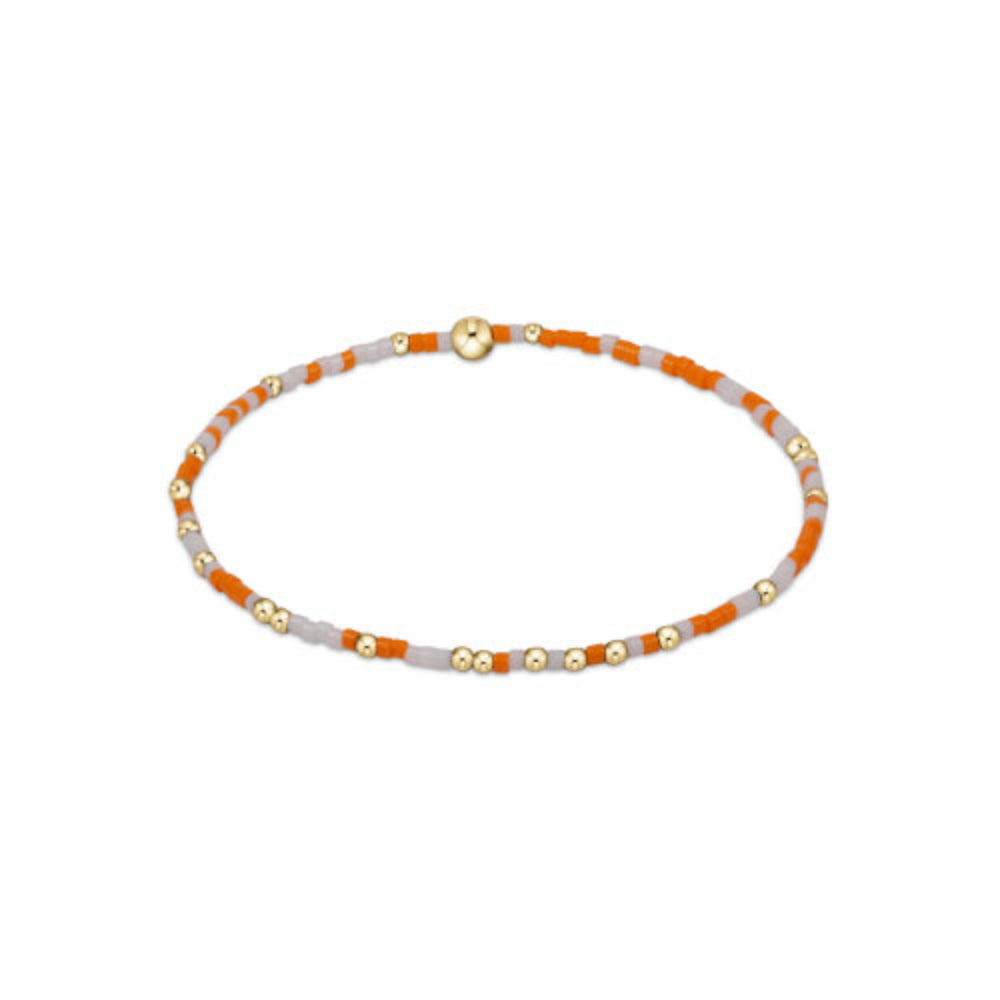 enewton 7.25" extends  Gameday Hope Unwritten Bracelet - Orange White