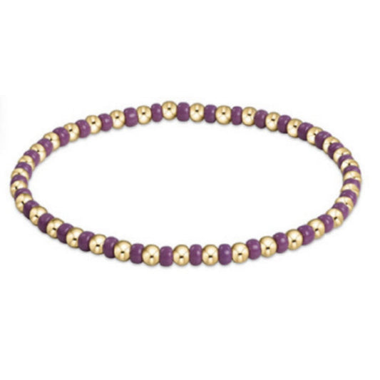 enewton 6.25" Gameday Hope Grateful Bracelet - Purple